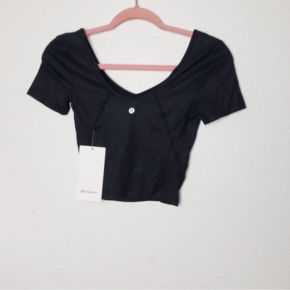 Lululemon black align tee size 8 - Picture 2 of 2